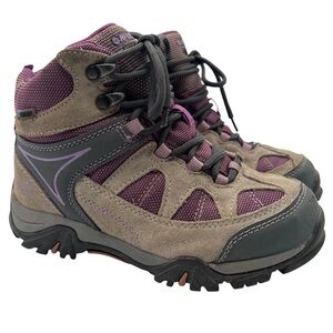 HI-TEC Altitude Girls Sz 1 EU 32 Lite i WP Hiking Boot Suede Mesh Lace Up